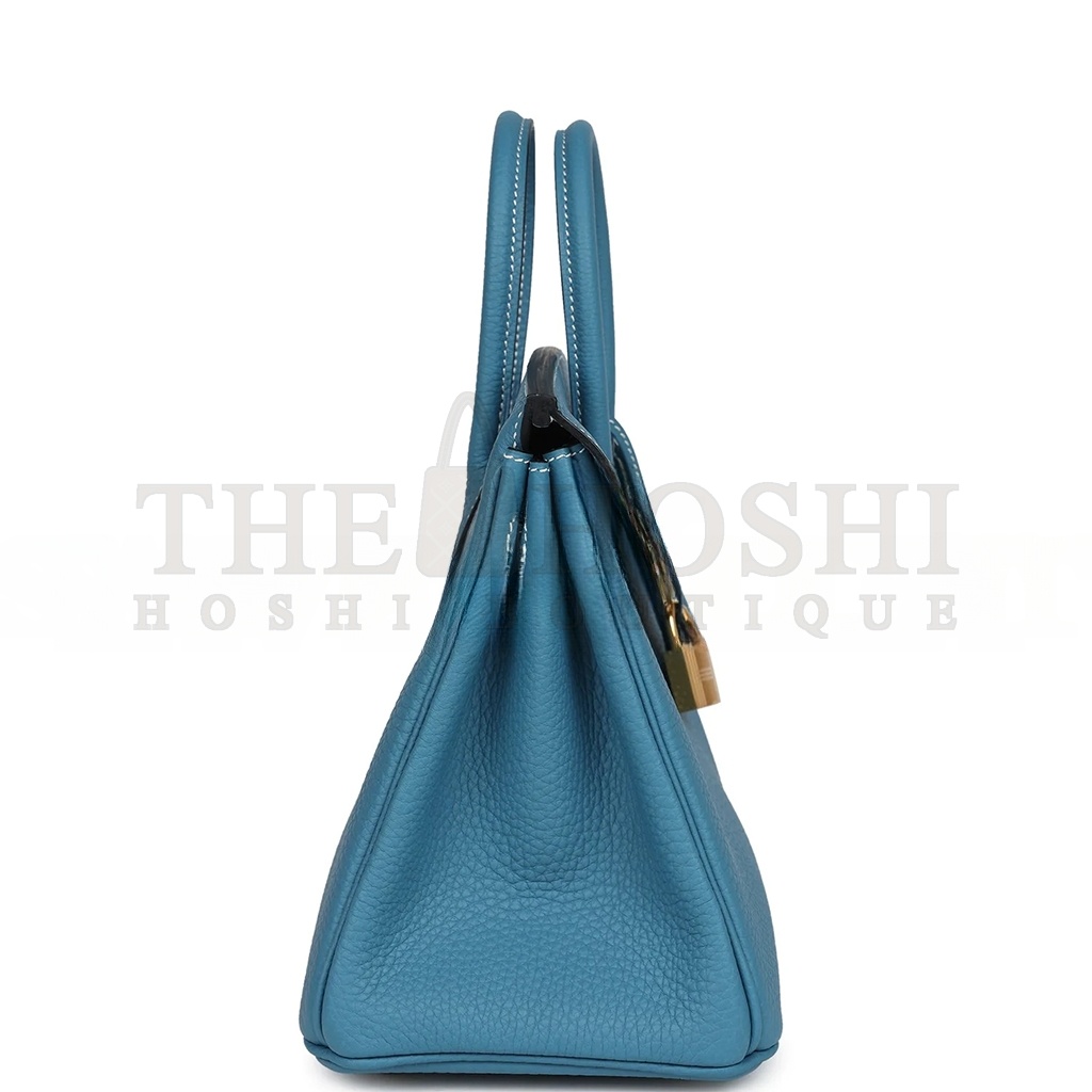 H**me5 BIRKIN 25 BLUE JEAN TOGO GOLD HARDWARE 265379 (25*20*13cm) Master Quality